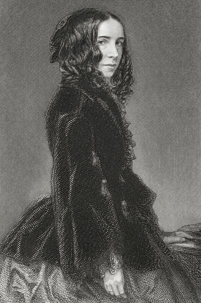 Elizabeth Browning (1806-61) by English School